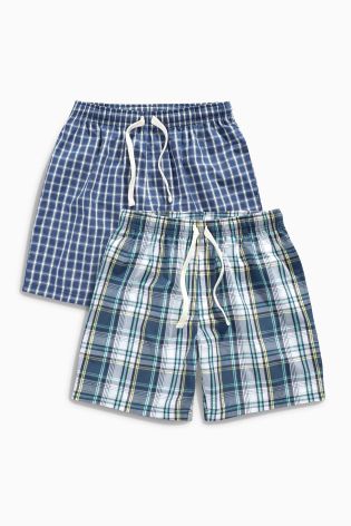 Navy Check Shorts Two Pack